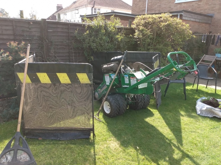 One of our Narrow Access machines For all your stump grinding needs, big or small - just give us a call :-)