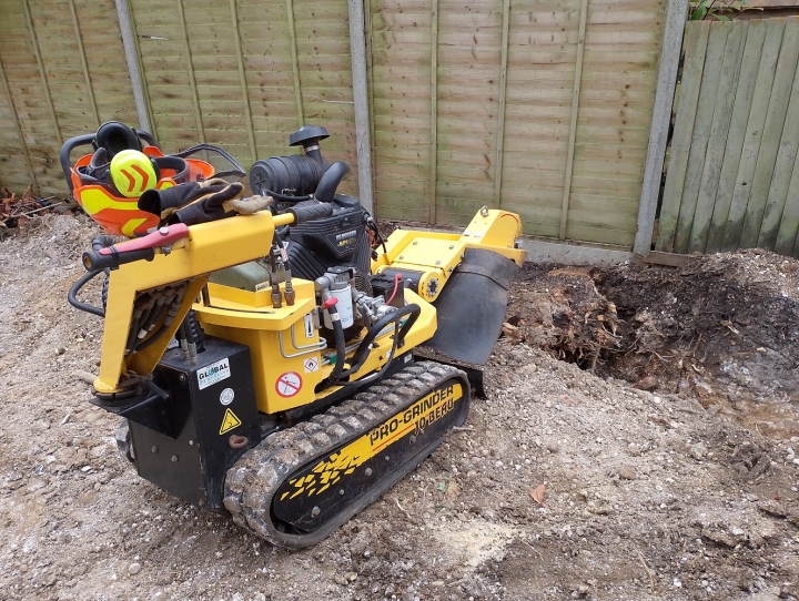 The builders tried very hard to dig these out. :-) For all your stump grinding needs, big or small, just give us a call :-)