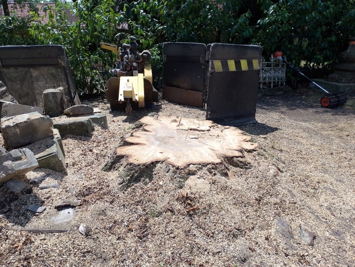 Nice little stump to finish the week :-) For all your stump grinding needs, big or small - just give us a call :-)