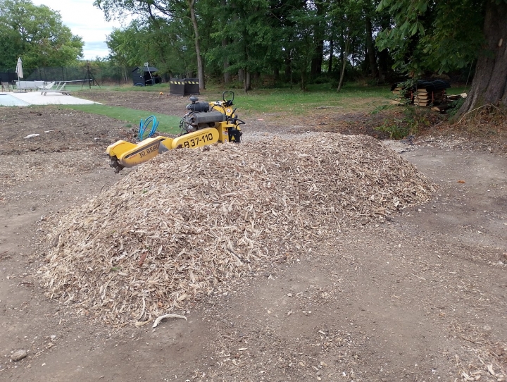 Nice stump today For all your stump grinding needs, big or small. Just give us a call.