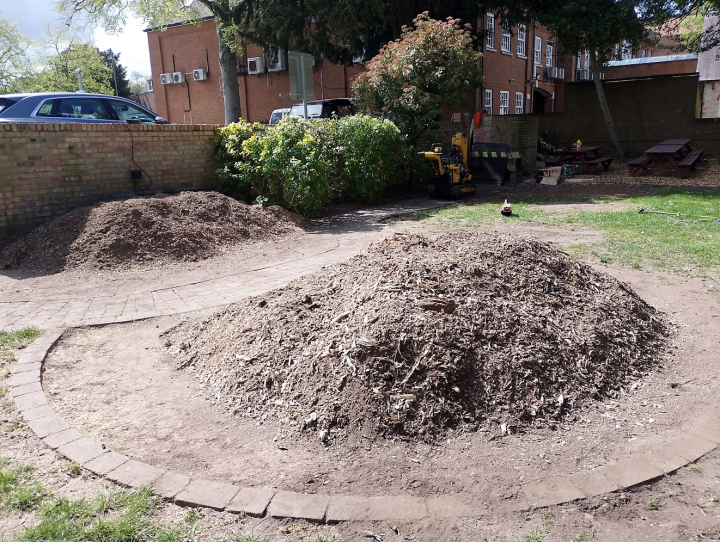 The Chalk Hare, Royston. For all your stump grinding needs, big or small. Just give us a call, we grind them all. :-)