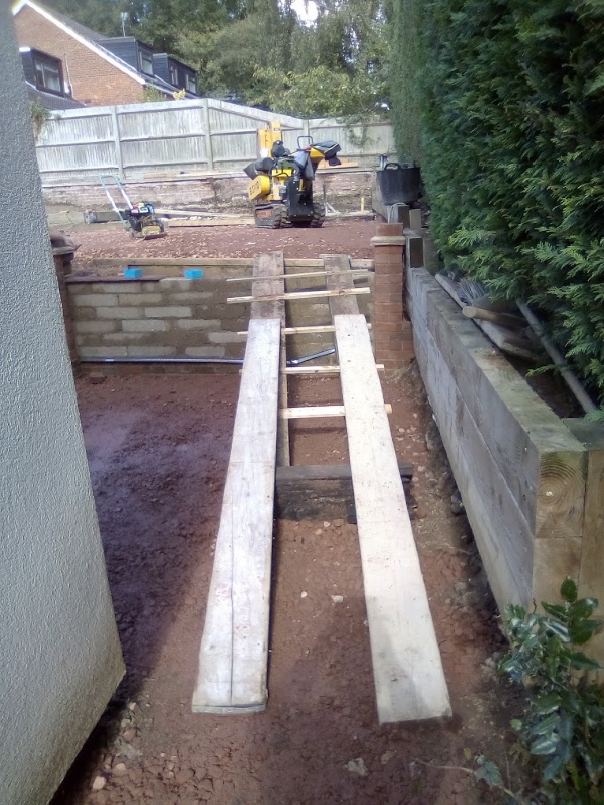 Difficult Access Little bit of ramp building today