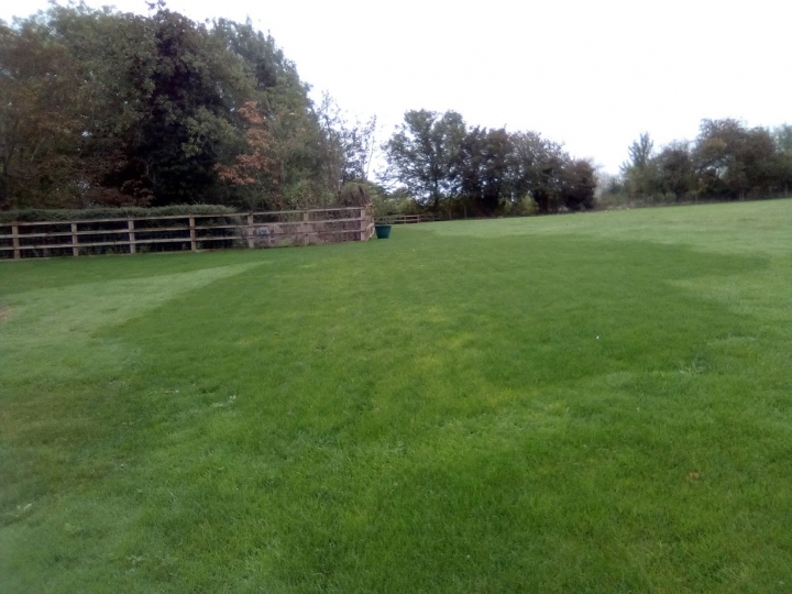 Before & After Popped back to a site we worked at earlier in the year. A piece of unusable ground, now part of lovely lawn. :-)