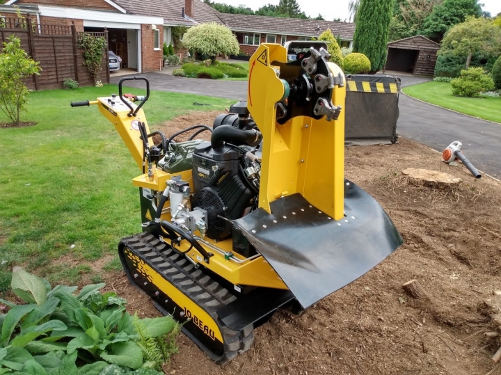 New stump grinding machine arrived today Jo Beau Pro Grinder B37 110
