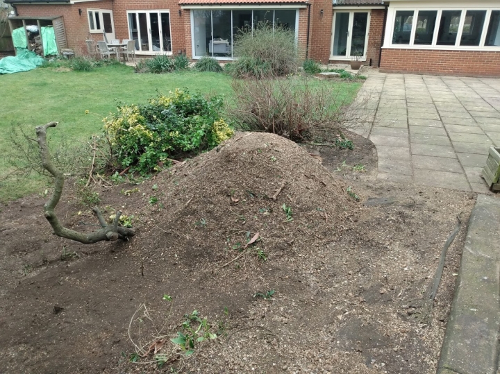 Before & After For all your stump grinding needs, big or small - just give us a call :-)