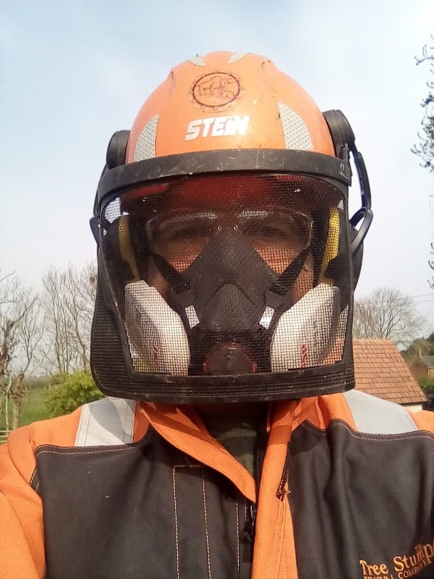 Correct PPE for the job  - Our Work -  Herts Stump Grinding and Removal
