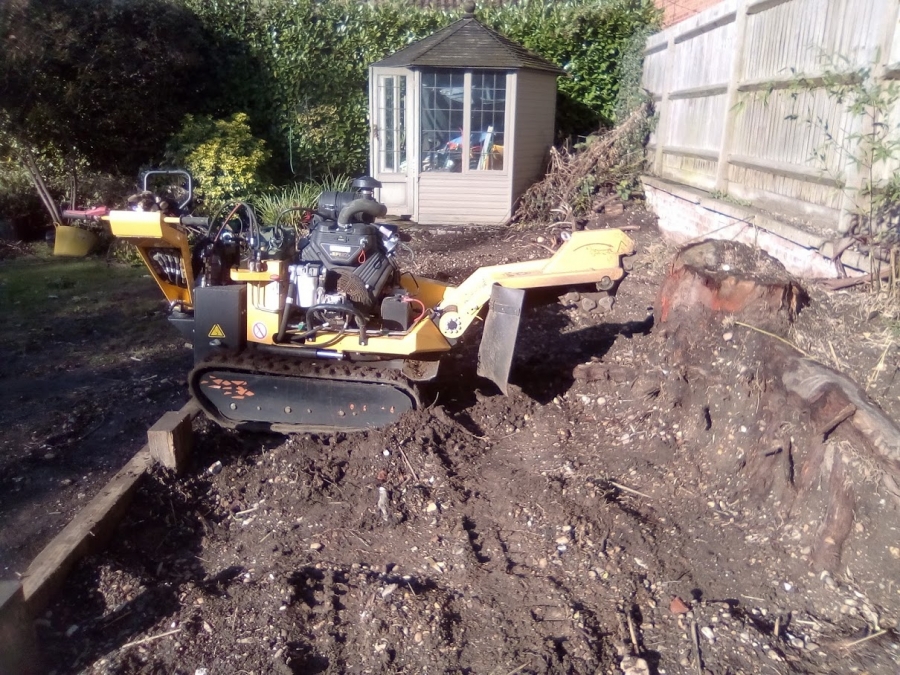 Before and After Stump Removal - Herts Stump Grinding and Removal -  The Tree Stump Removal Company