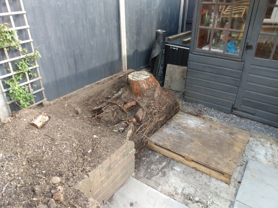 Before and After Stump Removal - Herts Stump Grinding and Removal -  The Tree Stump Removal Company