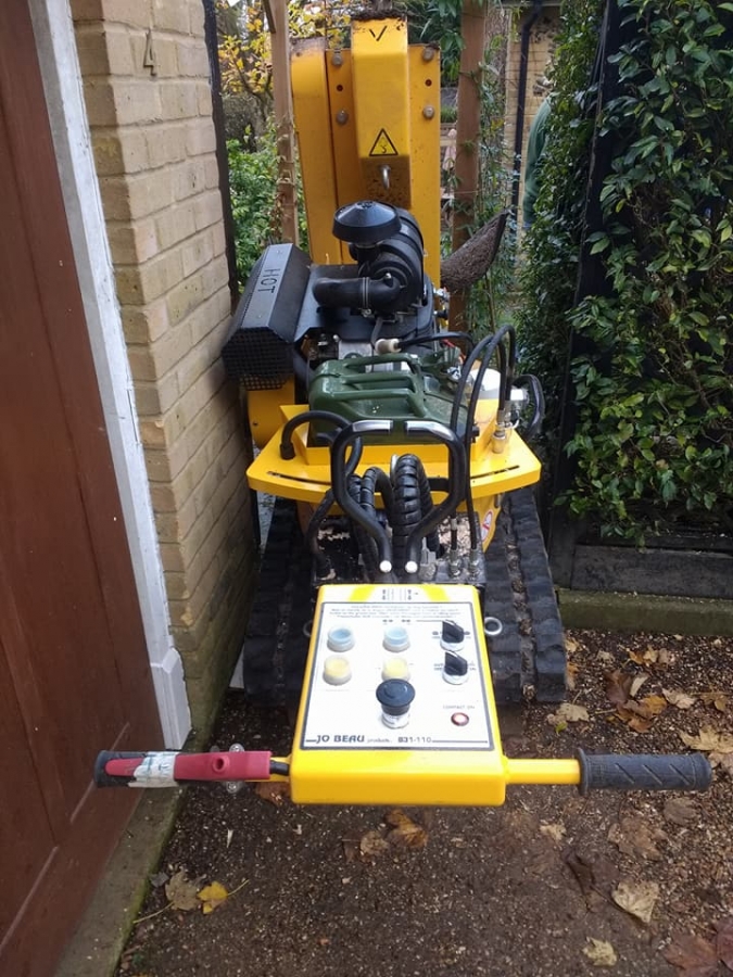 Narrow Access Stump Removal - Herts Stump Grinding and Removal -  The Tree Stump Removal Company
