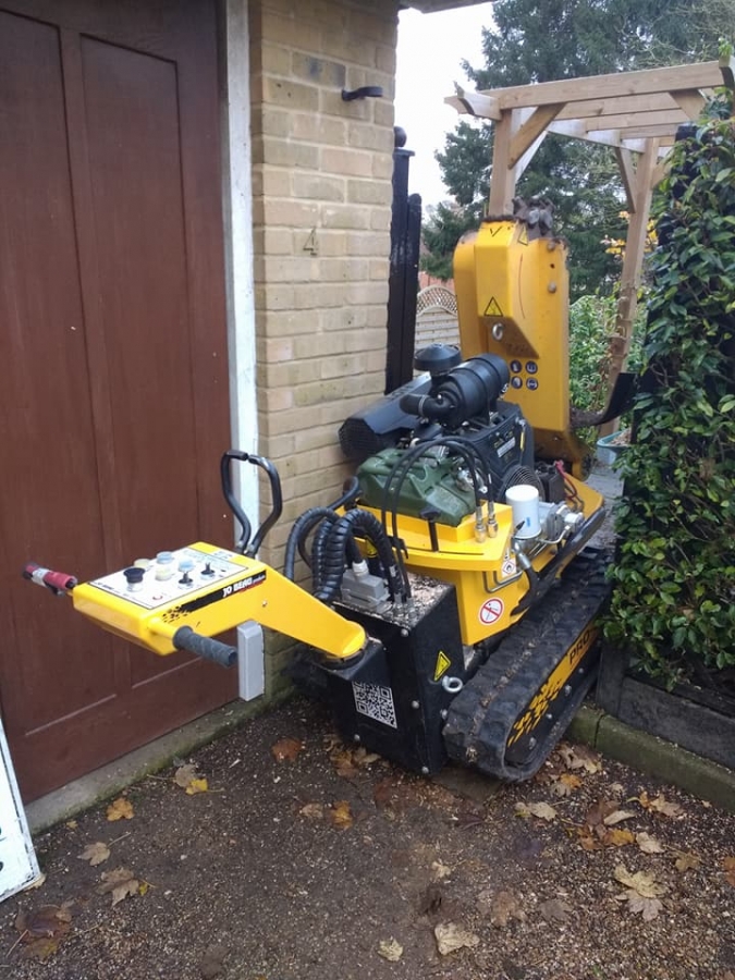 Narrow Access Stump Removal - Herts Stump Grinding and Removal -  The Tree Stump Removal Company