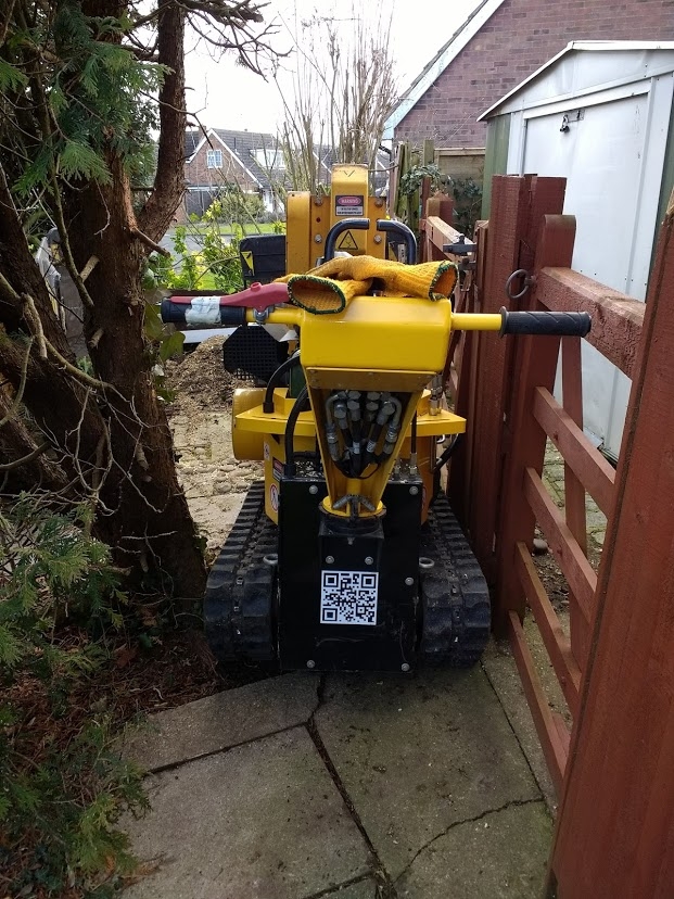Narrow Access Stump Removal - Herts Stump Grinding and Removal -  The Tree Stump Removal Company