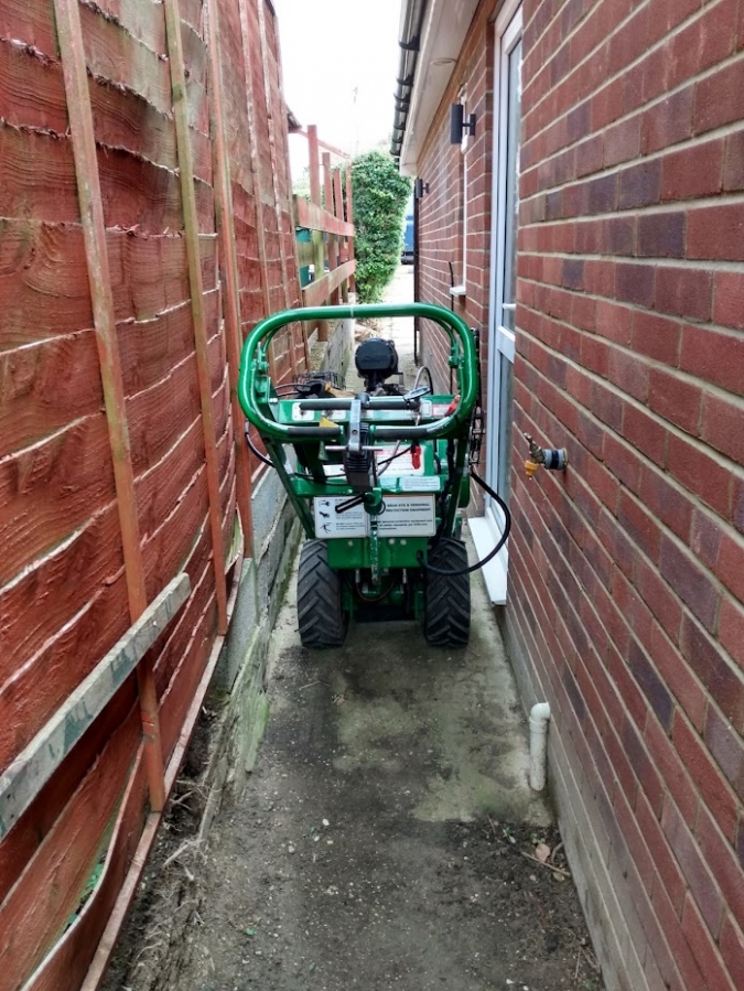 Narrow Access Stump Removal - Herts Stump Grinding and Removal -  The Tree Stump Removal Company