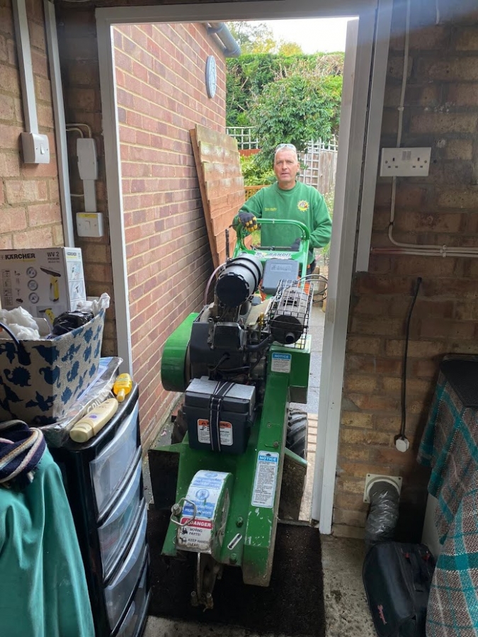 Narrow Access Stump Removal - Herts Stump Grinding and Removal -  The Tree Stump Removal Company